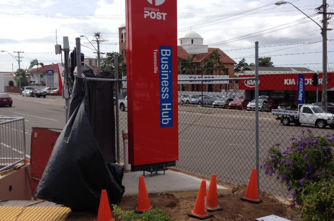 Post Office Monument Sign